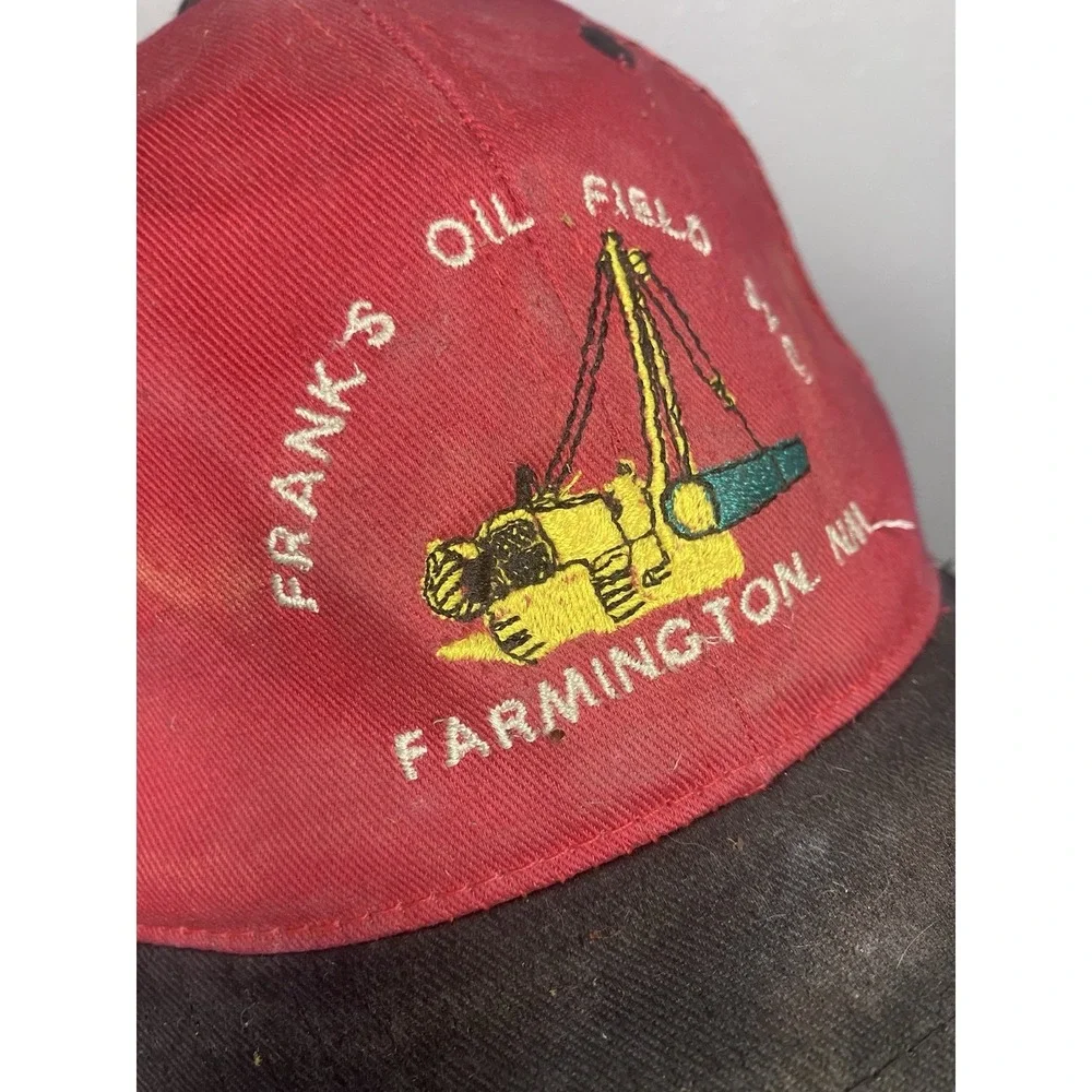 Vintage Franks Oil Field Svc Farmington New Mexico Trucker Hat Baseball Cap